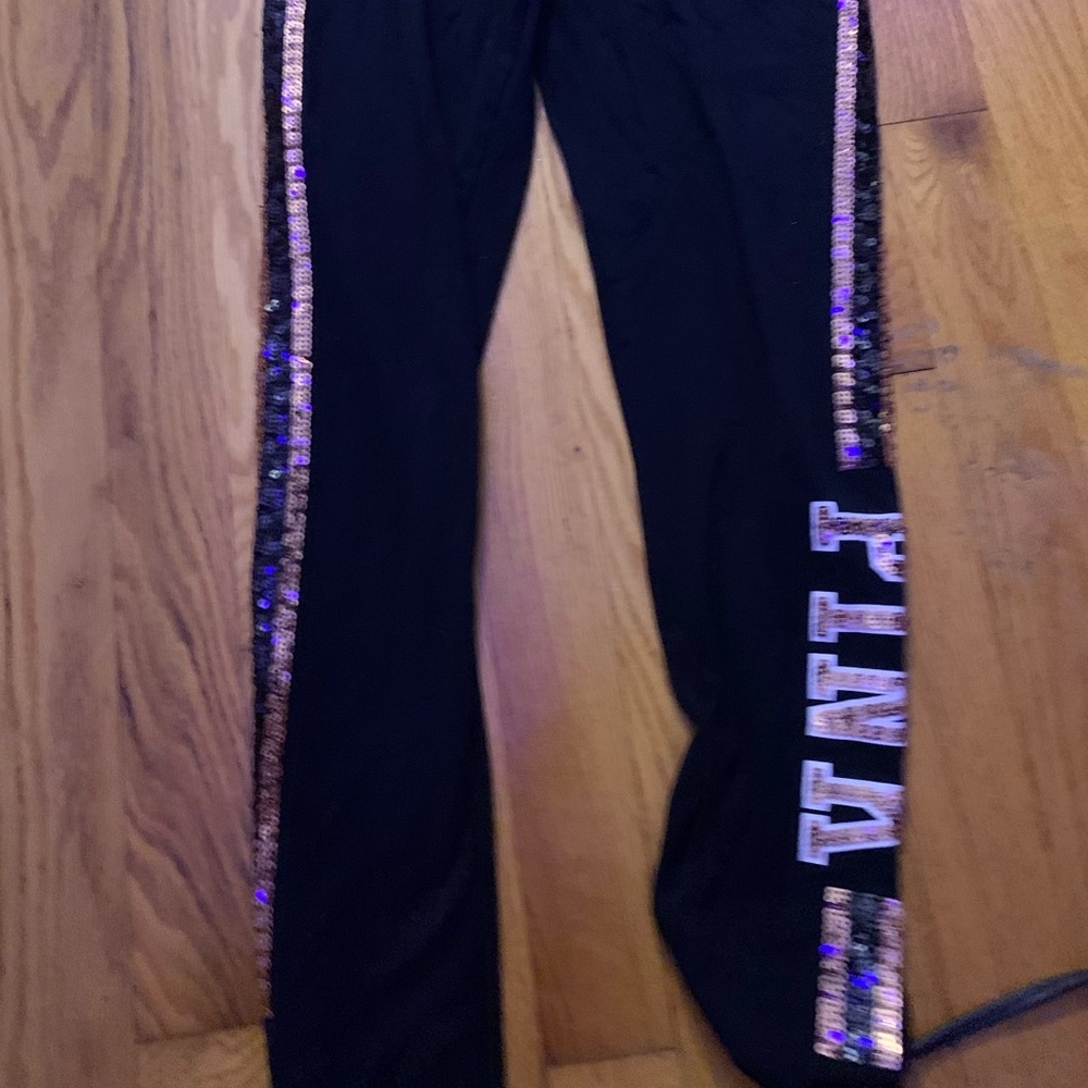 vs pink sequin gold black yoga leggings.